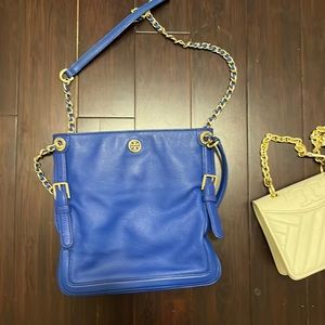 Tory Burch blue leather bag shoulder